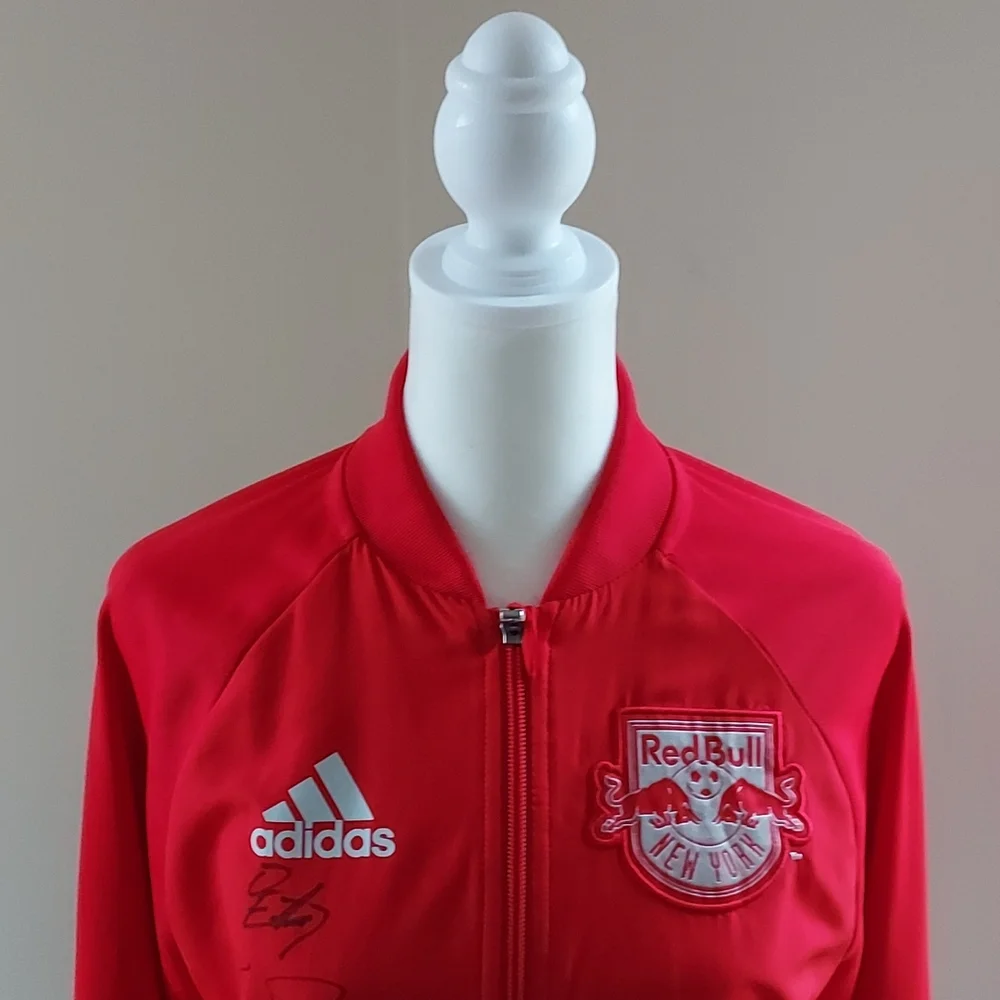 Adidas Mens New York Red Bulls Soccer‎ Club Autographed Jacket Size Small